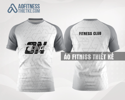 Mẫu áo thun gym body fit Quảng Nam màu trắng thiết kế đa năng GMA47