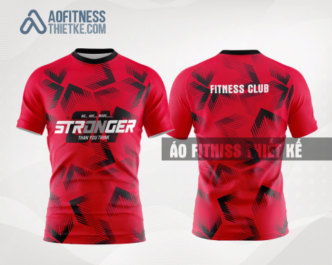 Mẫu áo thun tập workout Quận Bắc Từ Liêm màu đỏ thiết kế bền đẹp GMA74